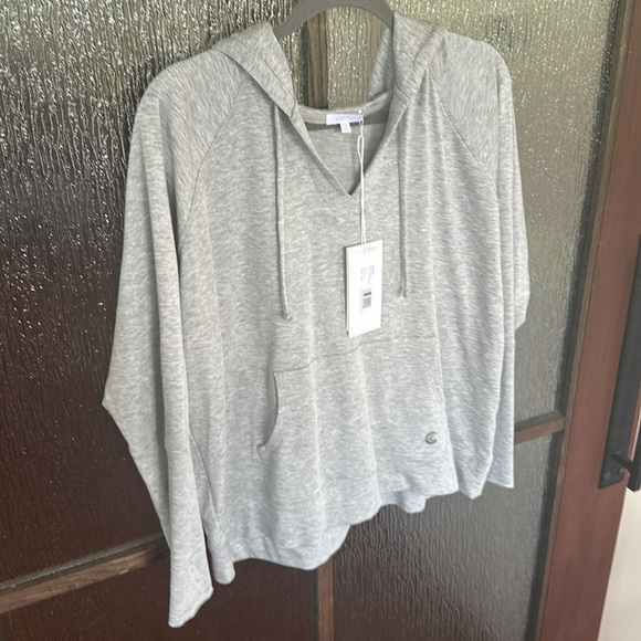 Calme by Johnny Was Easy Pullover Hoodie Gray size Medium $198 Sweatshirt - Picture 3 of 9